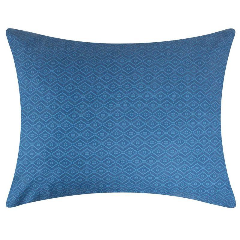 Barefoot Bungalow Painted Desert Embellished with Thunderbird Motifs and Geometric Chevron Sham King Sapphire