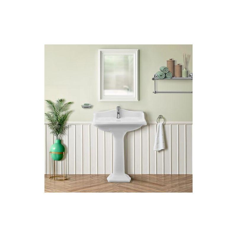 Whitehaus Collection WHS0111-SB-BSS Whitehaus Collection Stainless Steel Single Lever Bathroom Faucet with Pop-up Drain