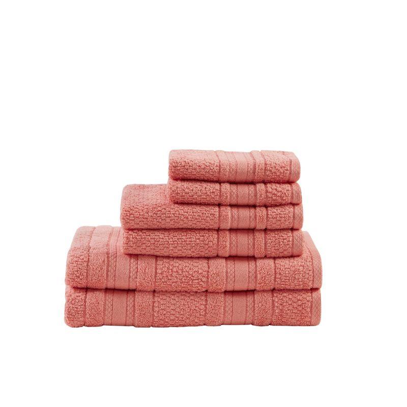 Madison Park Essentials Super Soft Cotton Quick Dry Bath Towel 6 Piece Set
