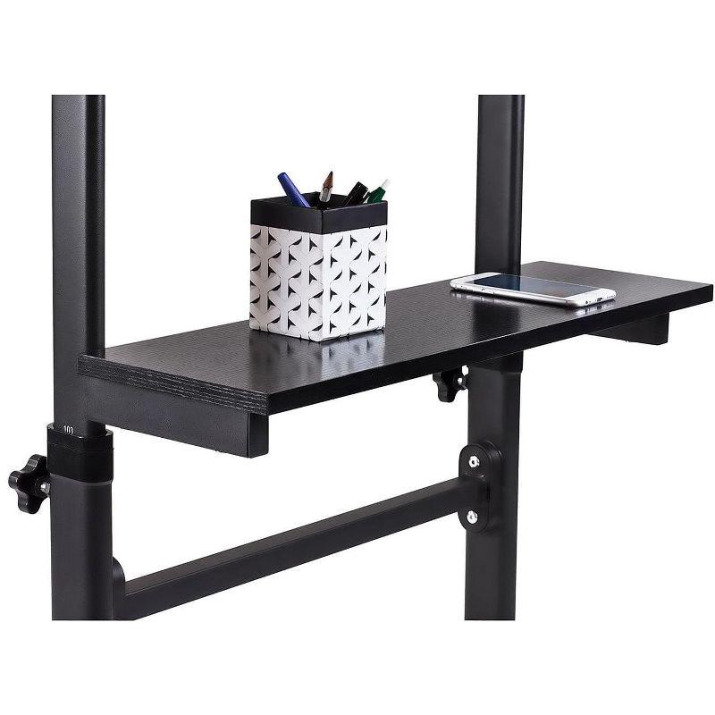 Mount-It! Height Adjustable Mobile Stand Up Desk, Portable Podium and Presentation Lectern