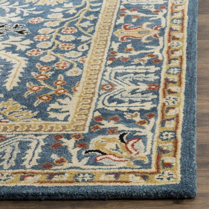Antiquity AT64 Hand Tufted Accent Rug - Dark Blue/Multi - 2'3"x4' - Safavieh.