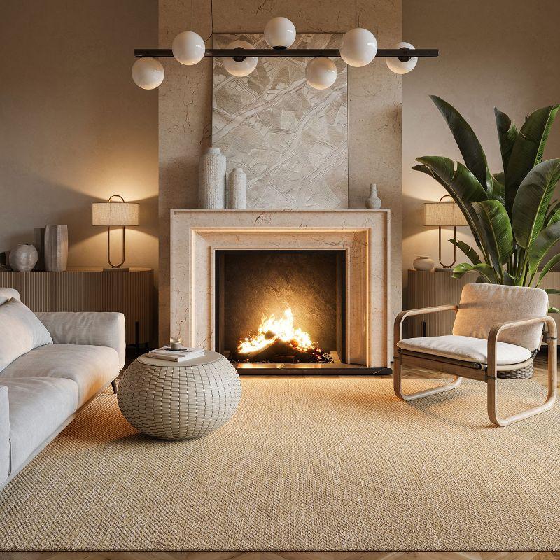 Nuloom Alessi Hand Woven Cotton Indoor Area Rug, 6' x 9', Beige