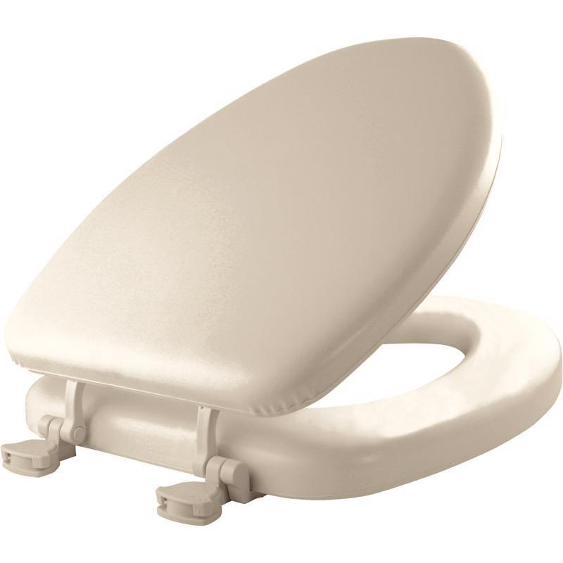 Mayfair Elongated Bone Soft Vinyl Padded Toilet Seat