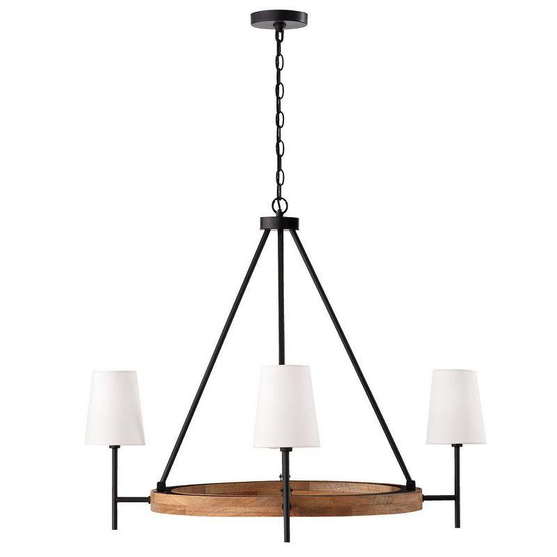 Jonah 4 - Light Dimmable Wagon Wheel Chandelier