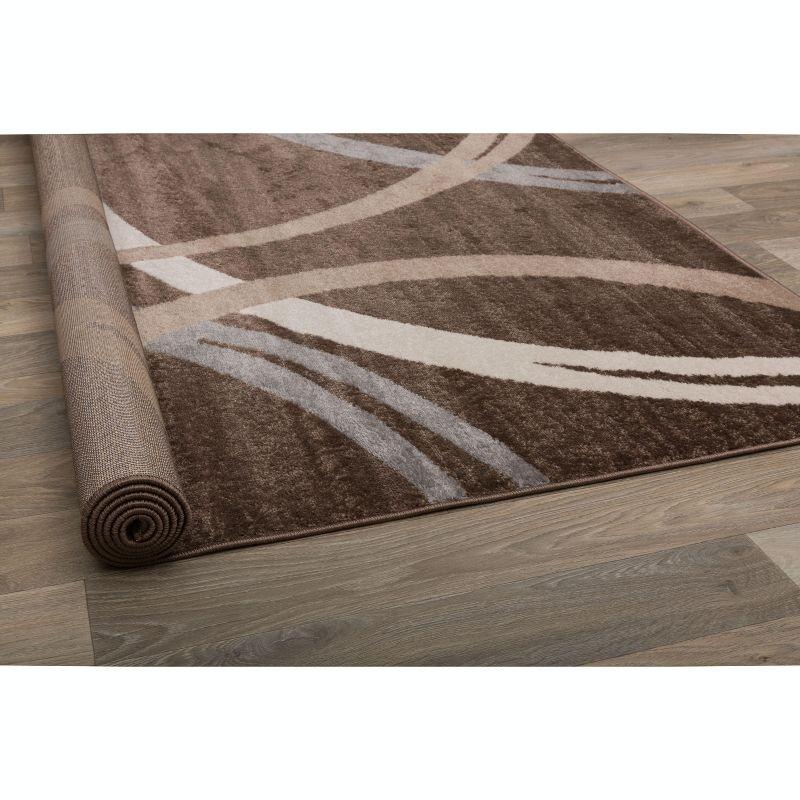 World Rug Gallery Contemporary Abstract Circles Design Area Rug