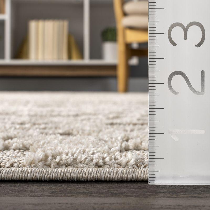 Nuloom Cameron Moroccan 8x10 Indoor Area Rug for Living Room Bedroom Dining Room Kitchen, Beige/Ivory
