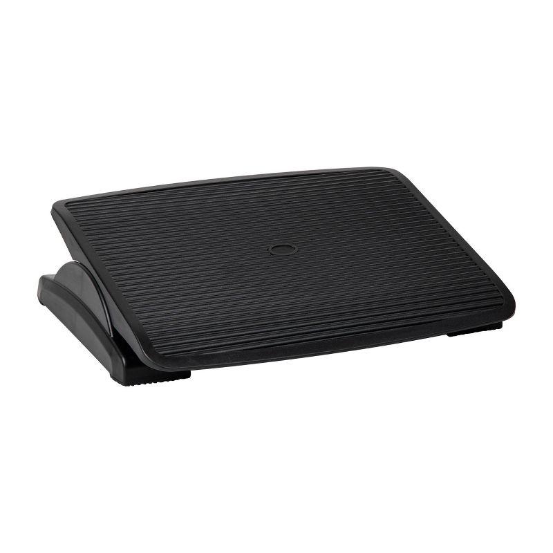 Mind Reader Foot Rest, Under Desk at Work, Ergonomic, Height Adjustable, Office, Plastic, 17.5"L x 13.5"W x 3.5"H