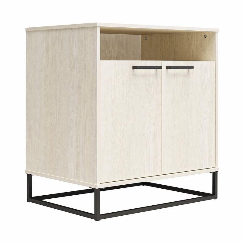 Novogratz Kelly 2 Door Accent Cabinet Ivory Oak