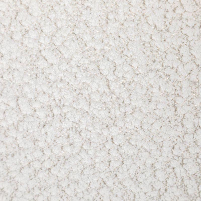 Kinwell Set of 2 28" Wide Boucle Upholstered Square Armchair Cream: Polyester Fill, Wood Frame, No Assembly Required