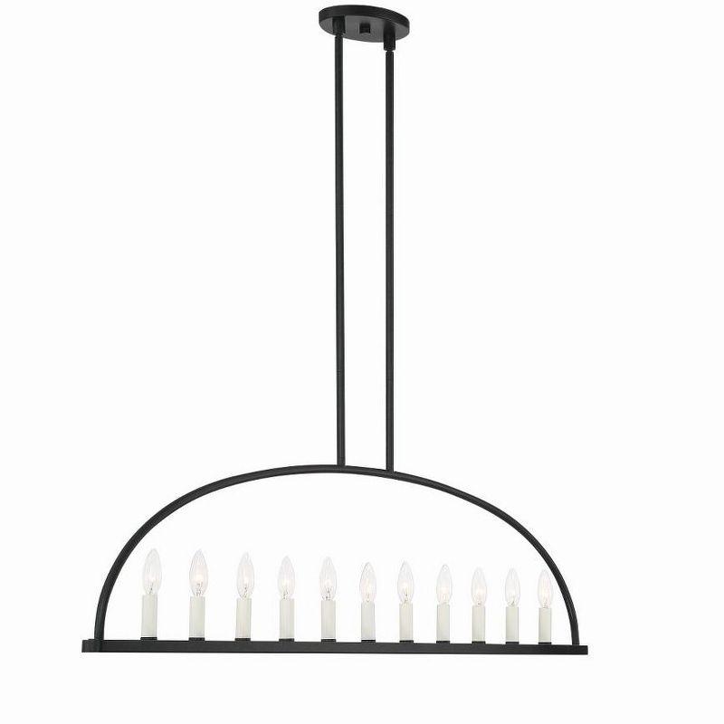 Crystorama Lighting Abbott 11 - Light Chandelier in  Black