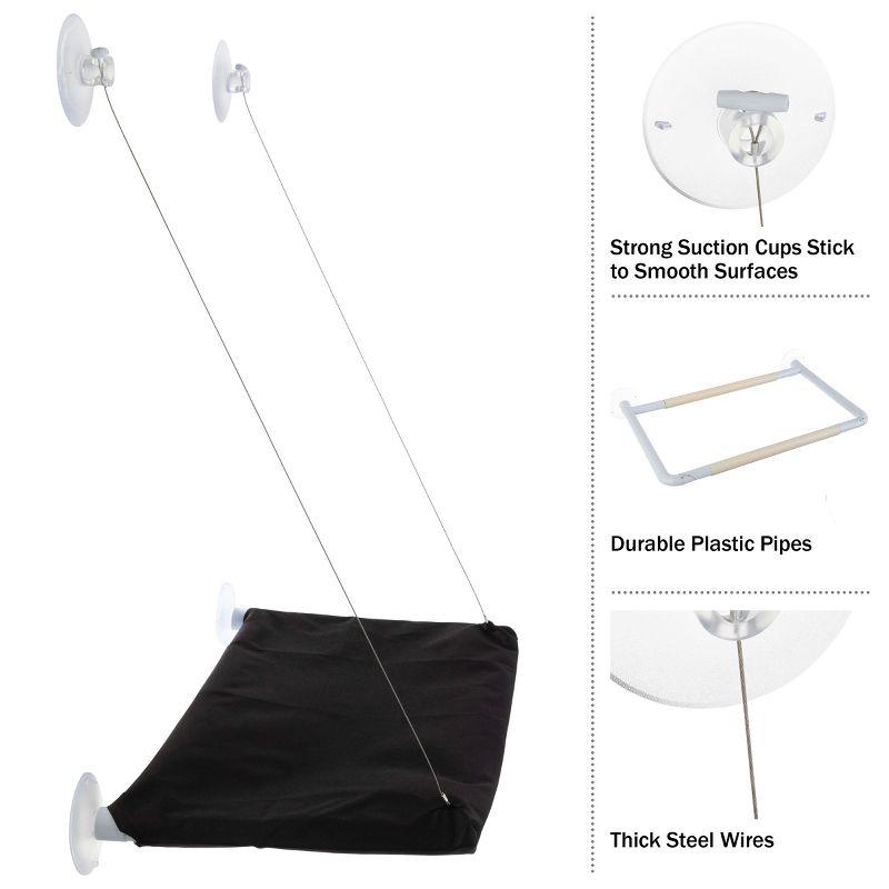 Petmaker PETMAKER Cat Window Perch for Large Cats, Black