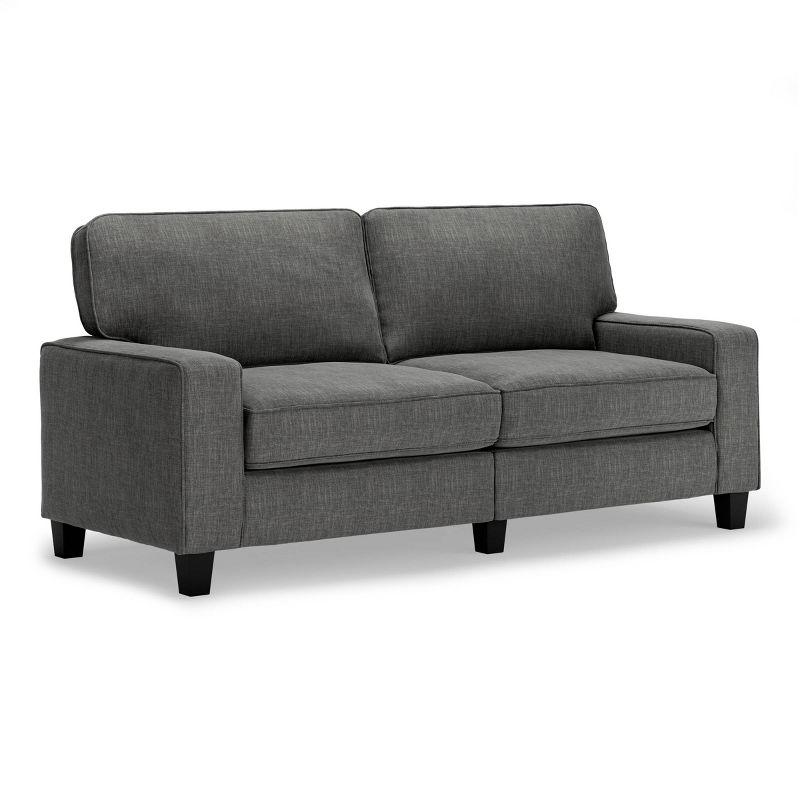 Serta Palisades 73" Track Arm Sofa, Easy Care Fabric, Soft Pillow Back, Pocket Coil Seat Cushions