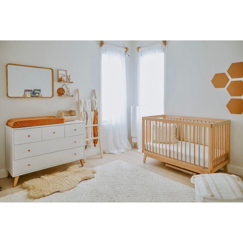 Austin Natural Beechwood 3-in-1 Convertible Crib