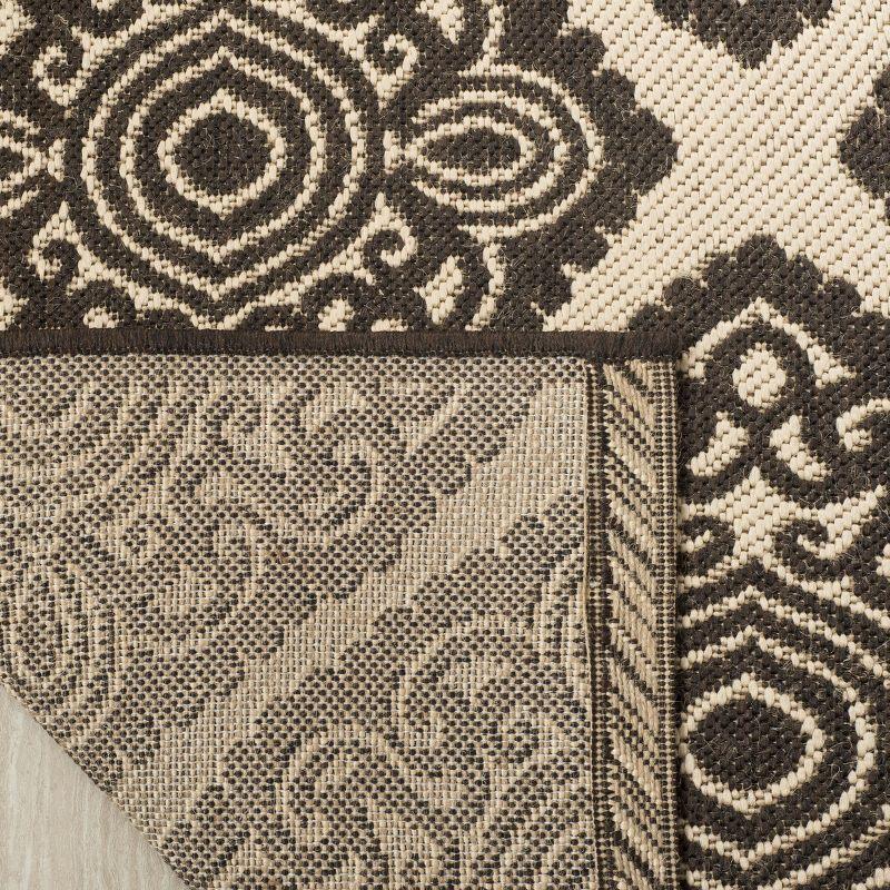 Linden LND132 Power Loomed Area Rug - Creme/Brown - 9'x12' - Safavieh