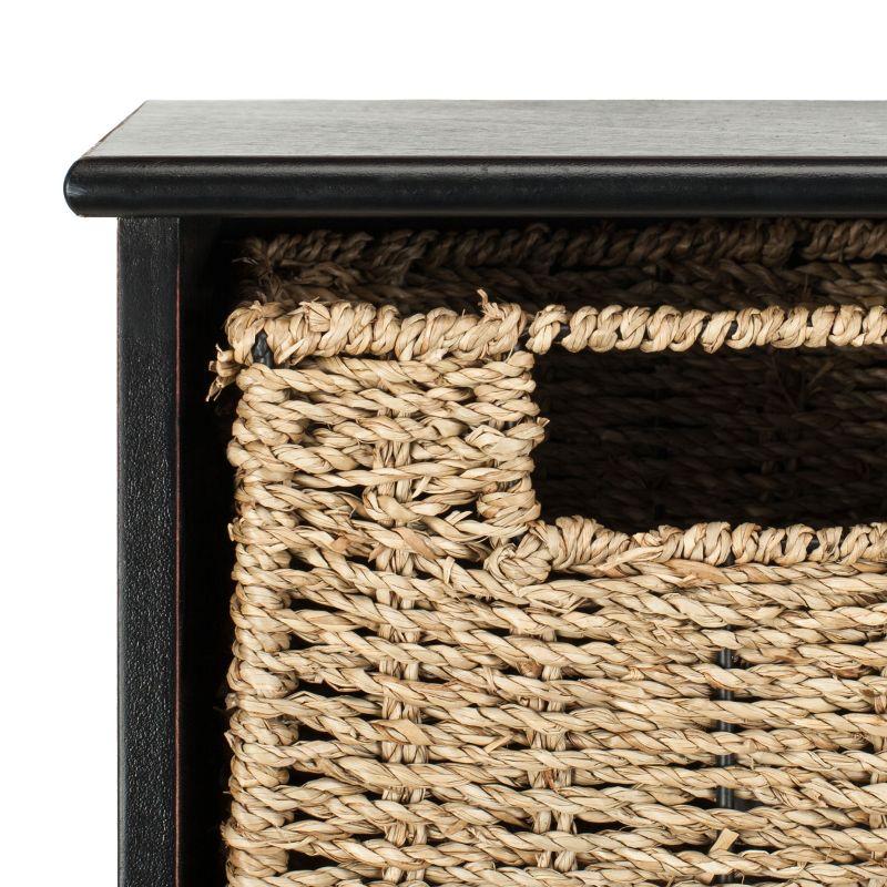 Finley Hanging 3 Basket Wall Rack - Black - Safavieh
