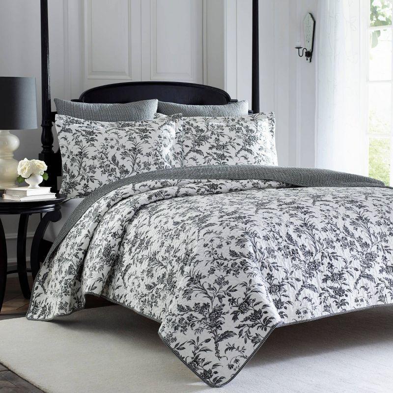 Laura Ashley Amberley Reversible Cotton Quilt Set