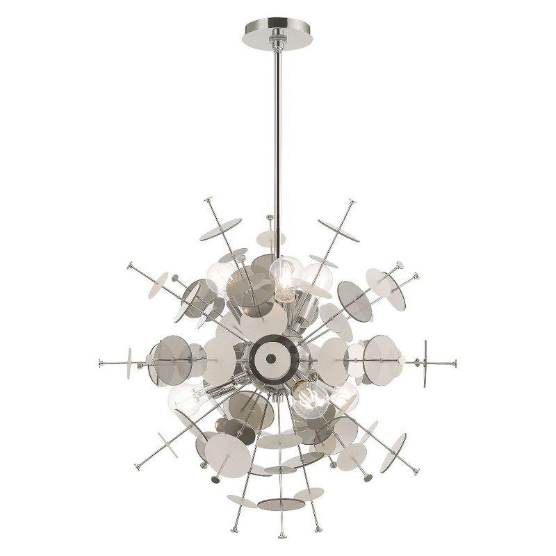 Livex Lighting Circulo 6 - Light Chandelier in  Polished Chrome