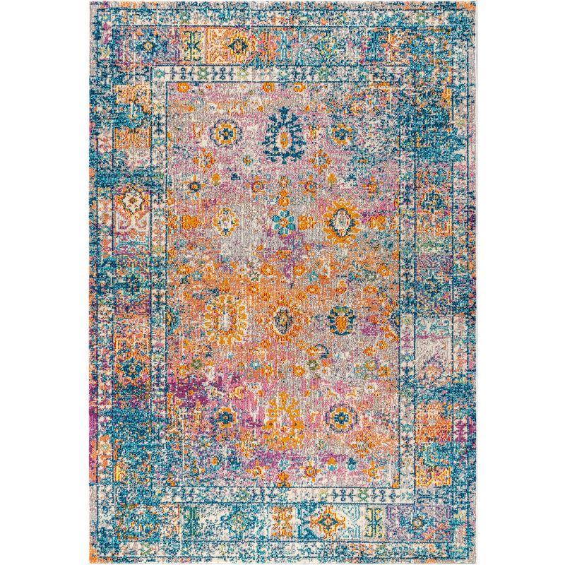 Bohemian FLAIR Boho Vintage Faded Area Rug - JONATHAN Y