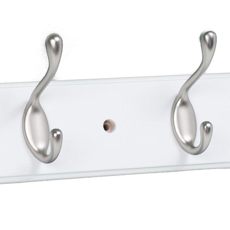 BirdRock Home Hook Coat and Hat Rack - 6 Dual Hooks