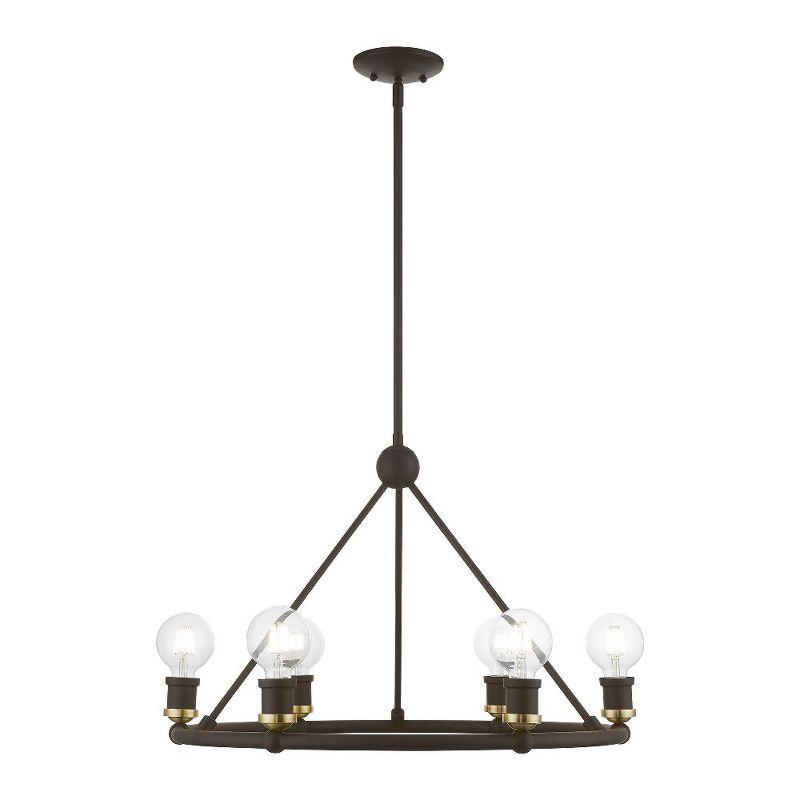 Livex Lighting Lansdale 6 - Light Chandelier in  Bronze/Antique Brass