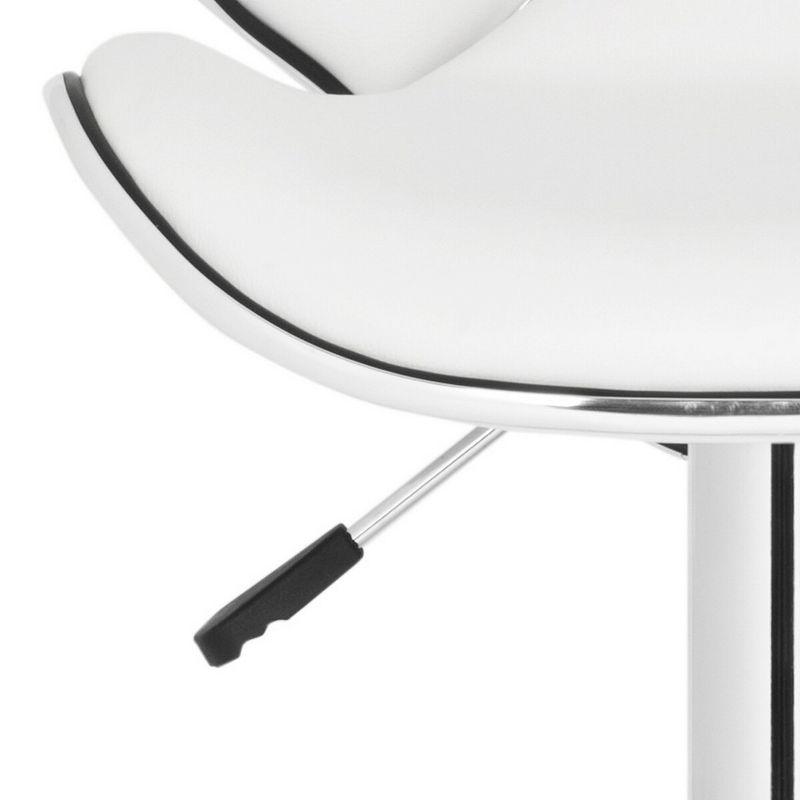 Shambi Swivel Bar Stool - FOX7515 - White - Safavieh Couture