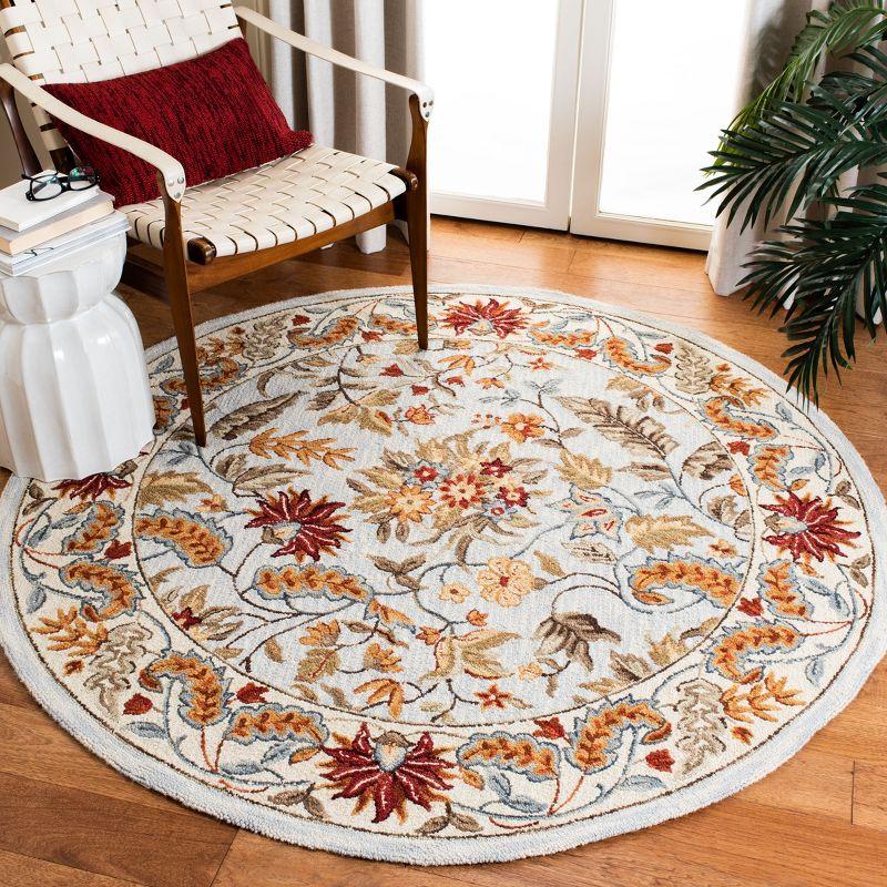 Chelsea HK141 Handmade Area Rug - 3' Round - Light Blue - Safavieh