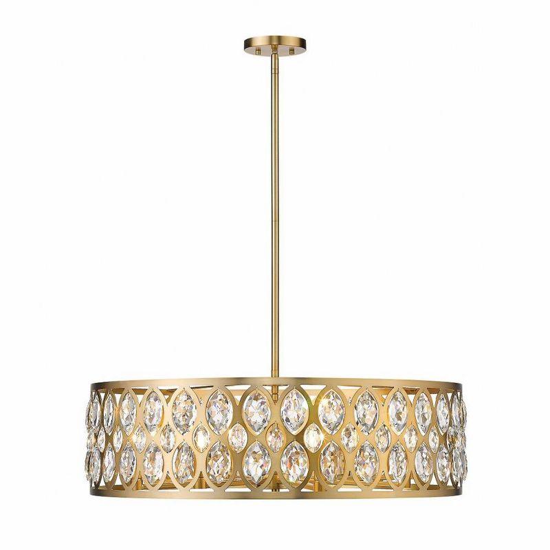 Z-Lite Dealey 8 - Light Chandelier in  Heirloom Brass