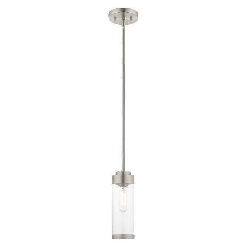 Livex Lighting Hillcrest 1 - Light Pendant in  Brushed Nickel