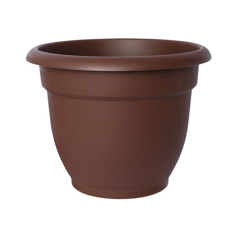 Ariana Classic Chocolate Resin 10" Indoor/Outdoor Planter