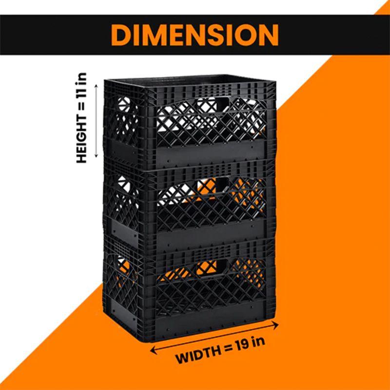 Juggernaut Storage Juggernaut Storage Crate for Office Storage & Classroom Organization, 2-Pack