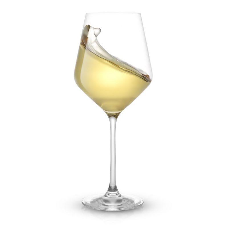 JoyJolt Layla White Wine Glasses