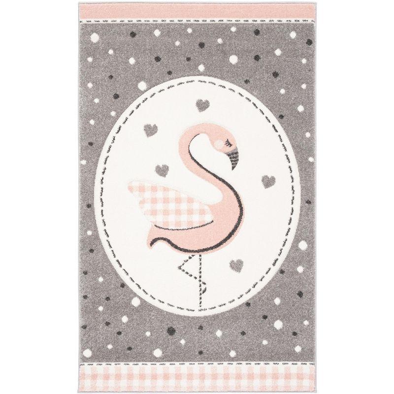 Carousel Kids CRK154 Power Loomed Area Rug - Pink/Ivory - 3'3"x5'3" - Safavieh.