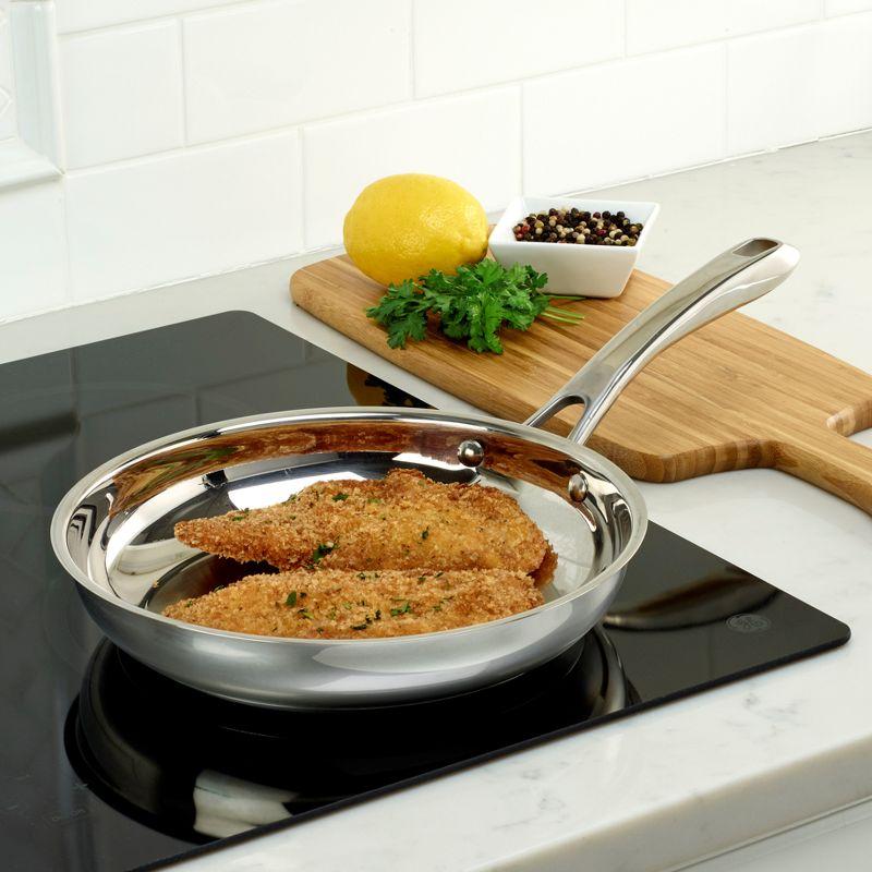 Cuisinart Classic 10" Stainless Steel Skillet - 8322-24: Dishwasher-Safe Fry Pan, Smooth Surface Compatible