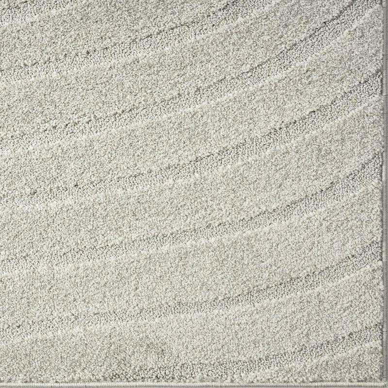 Luxe Weavers Modern Geometric Wave Gray 2x8 Area Rug