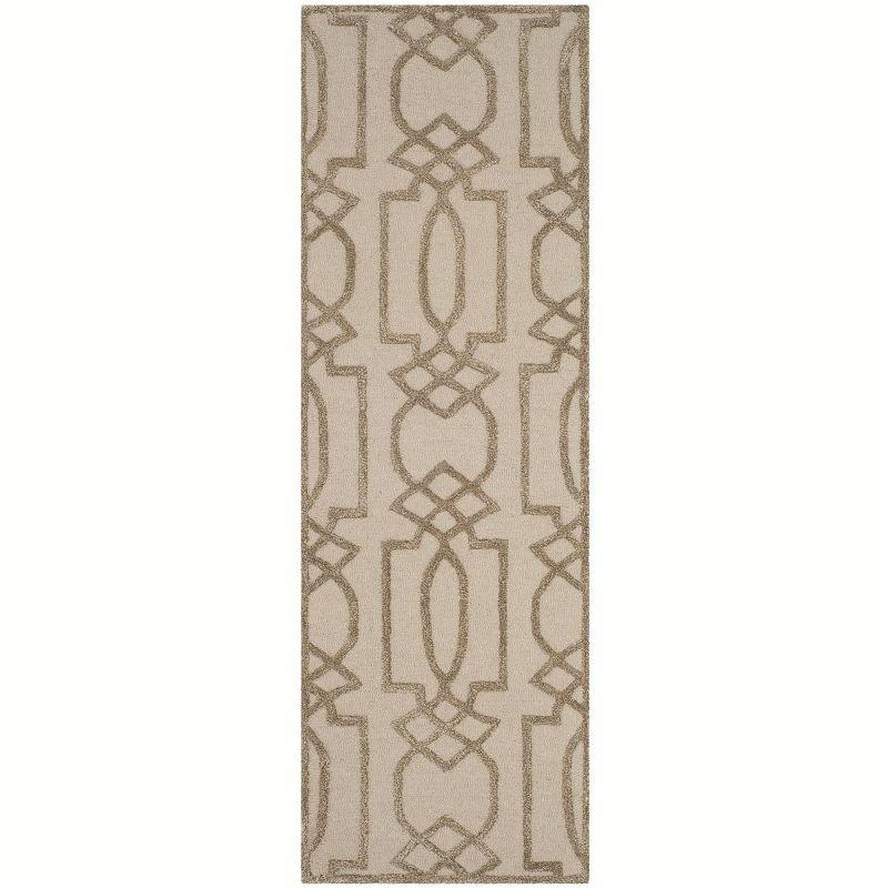 Bella BEL138 Hand Tufted Indoor Runner Rug - Sand/Brown - 2'6"x4' - Safavieh