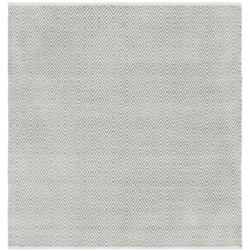 Boston BOS682 Power Loomed Area Rug - Grey - 6'x6' - Safavieh.