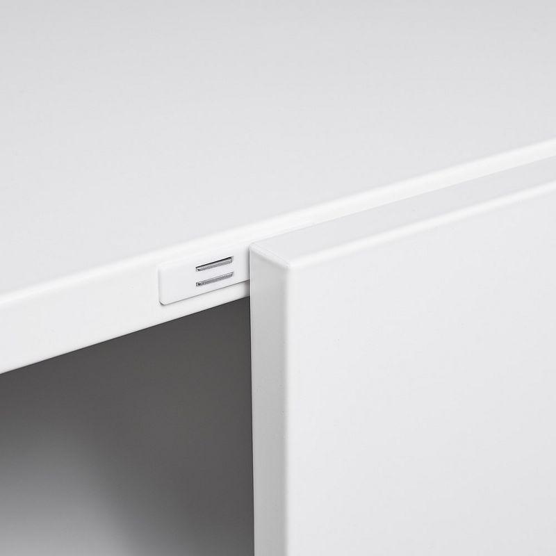 Office furniture Copier Cabinet White 2 door steel copier stand mobile pedestal file Printer Stand