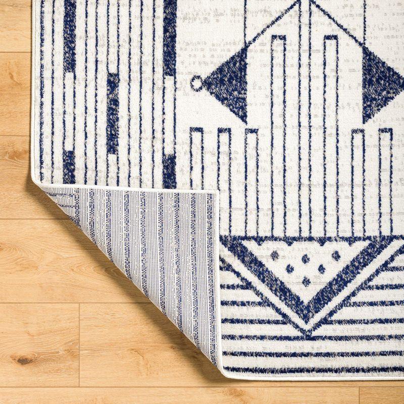 Mark & Day Neerijnen 4'11"x7' Rectangle Woven Indoor Area Rugs Dark Blue