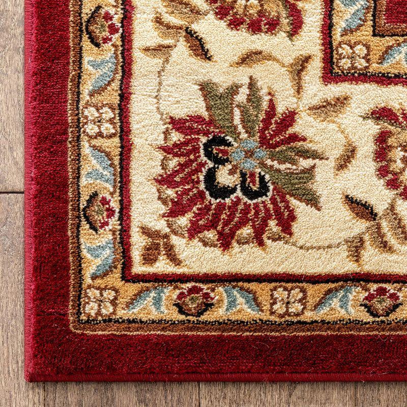 Well Woven Sultan Sarouk Oriental Persian Floral Formal Traditional Modern Classic Thick Soft Area Rug