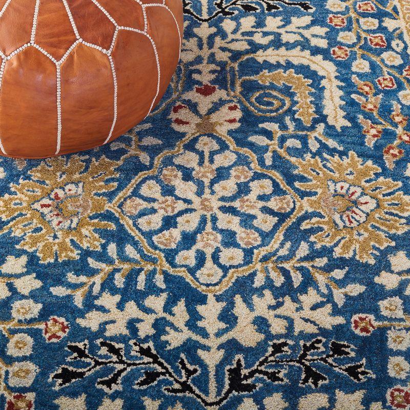 Antiquity AT64 Hand Tufted Accent Rug - Dark Blue/Multi - 2'3"x4' - Safavieh.