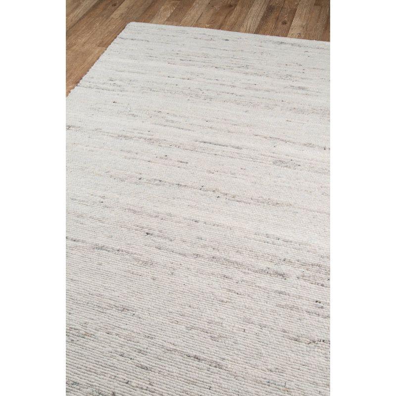 Richmond Collins Hand-Woven Wool Ivory Area Rug