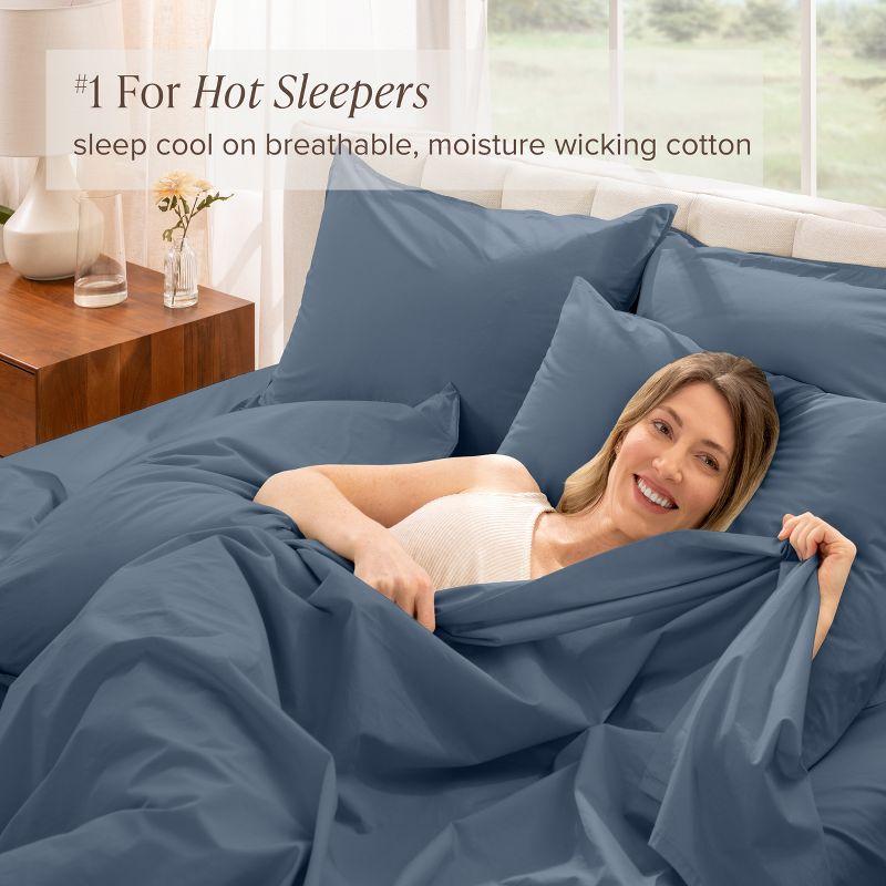 Bare Home 100% Cotton Percale Sheet Set
