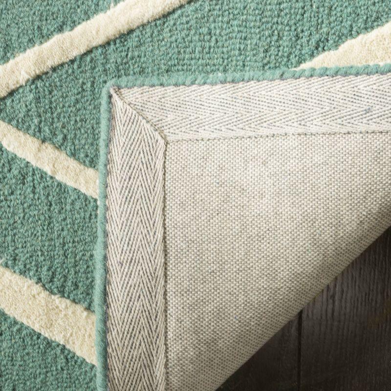 Cambridge CAM711 Tufted Indoor Accent Rug - Teal/Ivory - 3'x5' - Safavieh