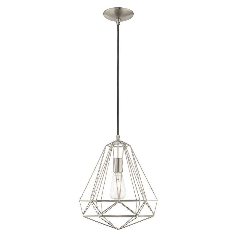 Livex Lighting Knox 1 - Light Pendant in  Brushed Nickel