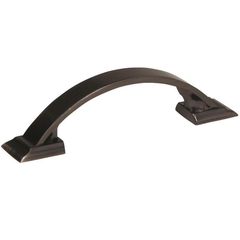 Gunmetal 3-Inch Transitional Cabinet Pull with Mounting Hardware