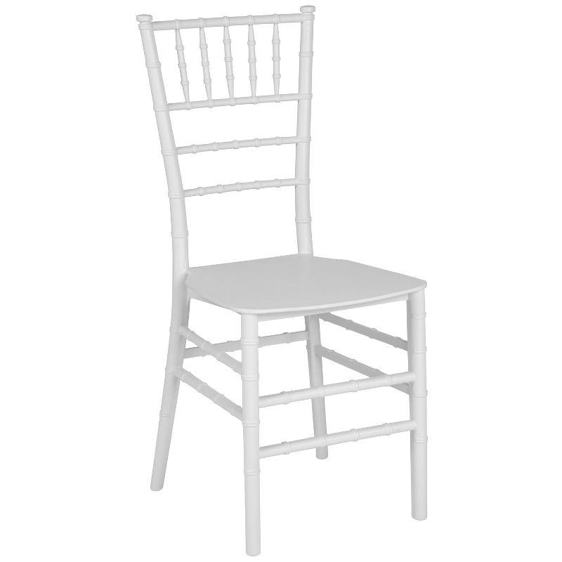 Elegant White Resin Spindle Chiavari Chair for Events