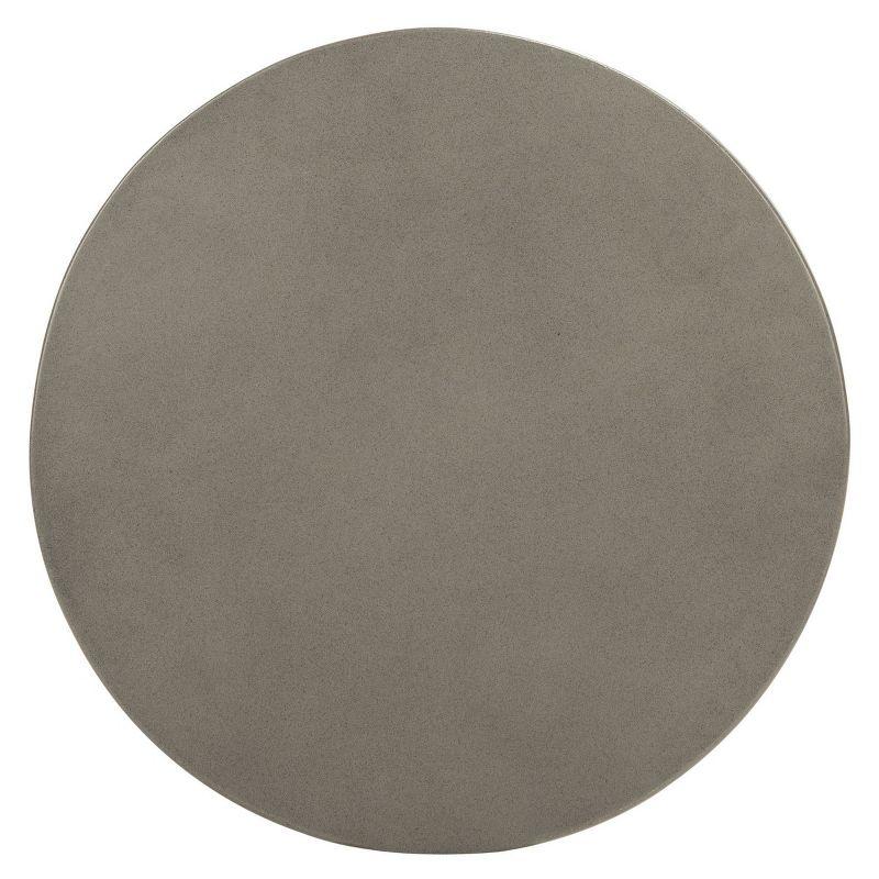 Jiraiya Concrete Accent Stool - Indoor/Outdoor - VNN1033 - Gray - Safavieh