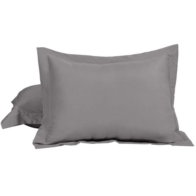 PiccoCasa Polyester Soft Brushed Microfiber Envelope Closure Pillowcases 2 Pcs