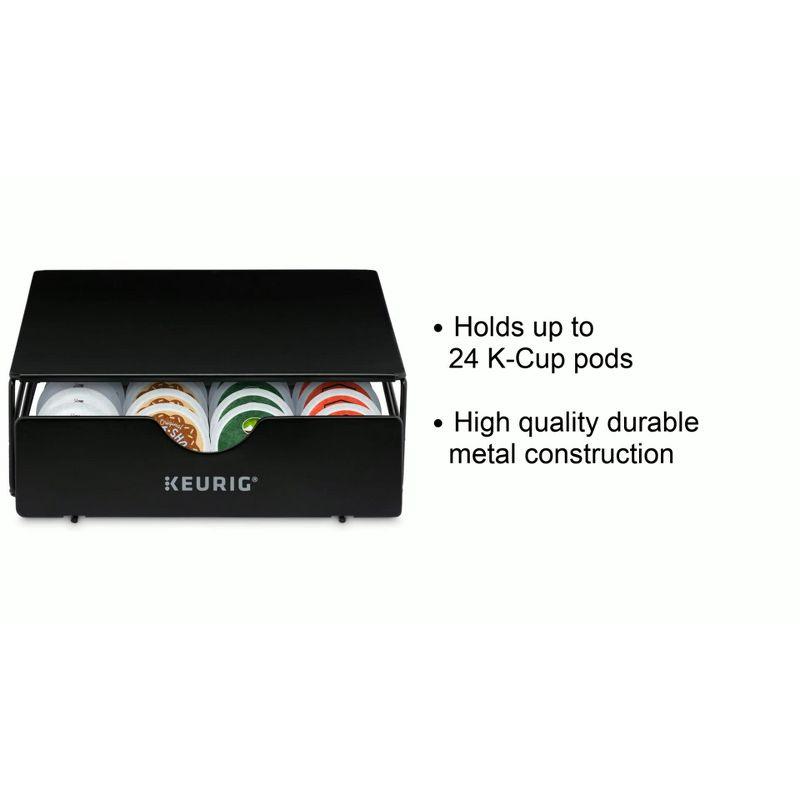 Keurig Non-Rolling Storage Drawer, Holds 24 K-Cup Pods