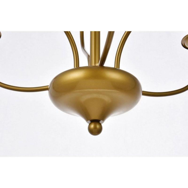 Elegant Lighting Westley 6 lights pendant in brass